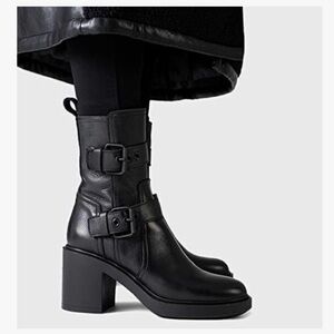 Black Leather COPENHAGEN Studios CPH819 ankle boots - Size 40 New w/o box